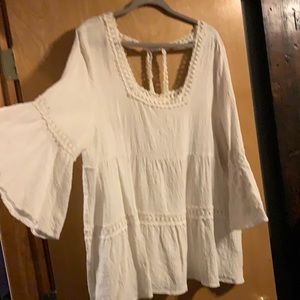 Lacey gauze top